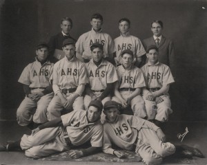 Dwight Eisenhower, top row 2nd from right, Abilene baseball team