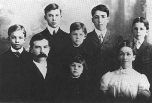 Eisenhower family; Dwight on left