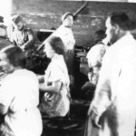 Slave laborers and German personnel in <i>Heeresmunitionsanstalt</i> Volpriehausen. Photo courtesy of Heimatverein Volpriehausen e.V.