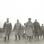 Fifth Army in Castel di Casio, Italy. US General Wooten, Brazilian Air Minister Joaquim Pedro Salgado Filho, and US Generals Crittenberger, and Greeley visit Brazilian troops on the IV Corps front. 12 December 1944. Gift in Memory of William F. Caddell Sr., 2007.048
