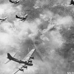 B-17Fs over Schweinfurt, Germany, August 17, 1943
