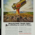 Motorola advertisement for the new "handie talkie" radio. Copyright Motorola Solutions, Inc., Legacy Archives Collection. Reproduced with permission.