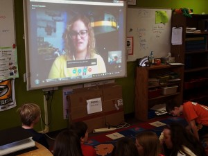 A Mystery Skype program with students in Wisconsin.