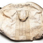 Calvin Moret's Aviator Bag used to carry his parachute from the equipment issue room to his aircraft while training at Tuskegee, Alabama is on view in The National WWII Museum's special exhibit Fighting for the Right to Fight: African American Experiences in WWII until May 31, 2016.