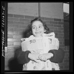 A young participant in a Washington, D.C. scrap salvage drive, 1942. Library of Congress, Digital ID fsa 8c34774. 