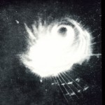One of the ships caught the storm on its radar. It was only the second ever image of a typhoon on radar, so they didn't really know how to make use of it.
