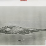 An aerial view of Iwo Jima from the opposite side, after the battle. From the collection of the NWWII Museum