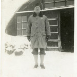 A Chaplain outside his barracks at a base in Iceland during WWII. From the collection of The National WWII Museum. 