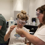 At UNO teachers made nanoparticles of gold and iron.