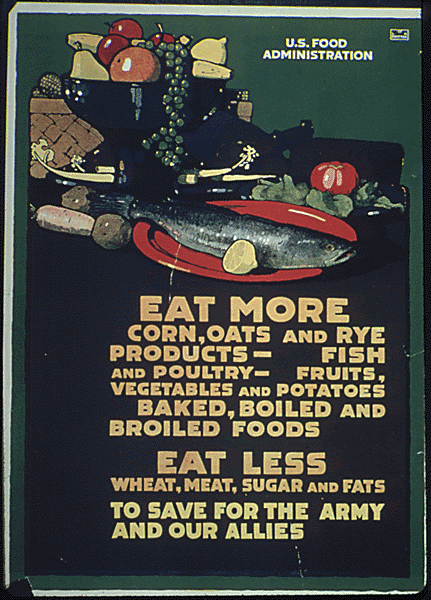 WWII ration propaganda poster. Photo courtesy of the National Archives. 